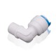 Quick connector threaded elbow 1/8" male to 1/4" tube