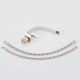 Modern nordic type washbasin tap with single-lever curved lines