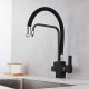 Reverse Osmosis 3-way tap, removable, 360º rotatable with square lines from Rosmmel the Poseidon series