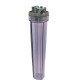 Double water filter with 3/4" connection, 5 and 20 micron sediment cartridge
