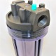 Double water filter with 3/4" connection, 5 and 20 micron sediment cartridge