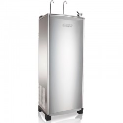 STAINLESS STEEL floor water dispenser with reverse osmosis treatment with cold and natural water