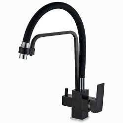 Reverse Osmosis 3-way tap, removable, 360º rotatable with square lines from Rosmmel the Poseidon series
