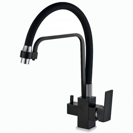 Reverse Osmosis 3-way tap, removable, 360º rotatable with square lines from Rosmmel the Poseidon series