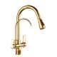 Reverse Osmosis 3-way tap, removable, 360º rotatable curved lines