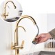 Reverse Osmosis 3-way tap, removable, 360º rotatable curved lines