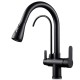 Reverse Osmosis 3-way tap, removable, 360º rotatable curved lines