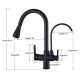 Reverse Osmosis 3-way tap, removable, 360º rotatable curved lines