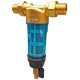 Brass water filter with self-cleaning stainless steel mesh