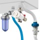 Double anti-lime, anti-corrosion and anti-incrustation kit for electric water heaters and heaters