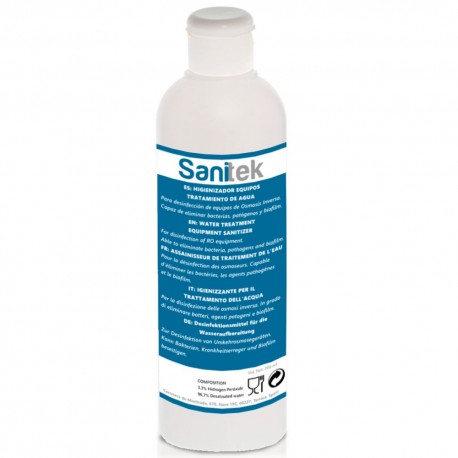 SANITEK sanitizer for reverse osmosis and single-use water sources.