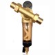 Pre-water filter with high flow pressure gauge and centrifugal washing valve, 360º installation