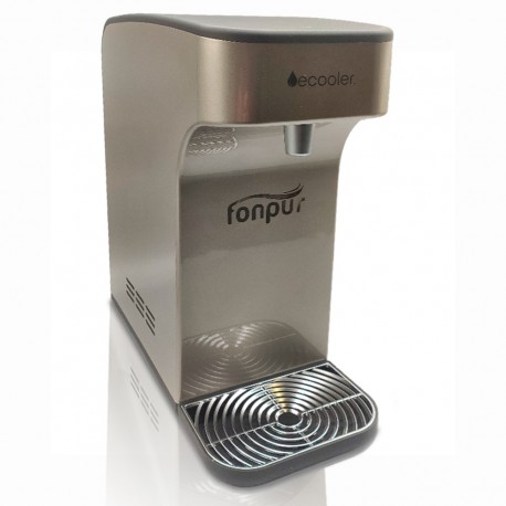Desktop water dispenser with cold, natural and hot purified water, UV