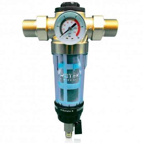 Water filter for general inlet self-cleaning stainless steel mesh with high flow rate