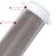 Brass water filter with self-cleaning stainless steel mesh