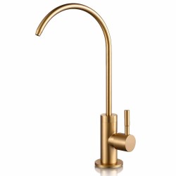 Modern brushed gold tap for Reverse Osmosis