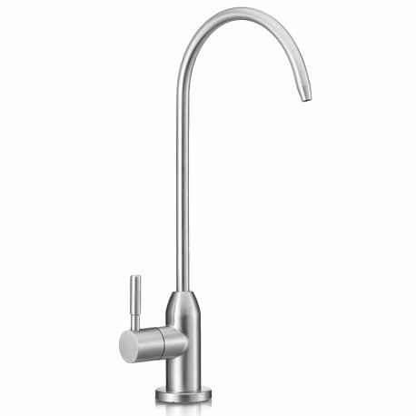 Modern brushed steel tap for Reverse Osmosis