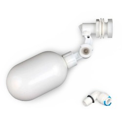 Float type buoy with connection to 1/4" tube for unpressurized tank