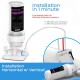Inline water postfilter for reverse osmosis systems with alkaline remineralization