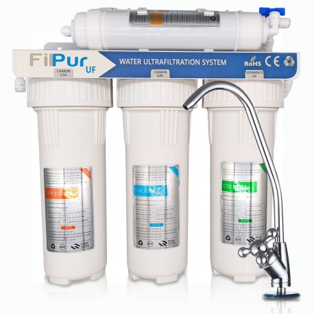 5-Stage UF Water Filtration System – Compact & No Water Waste