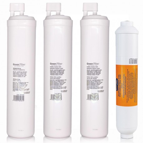 Replacement of filters for reverse osmosis type CS with with M 1/4” thread post-filter