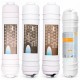 Complete replacement in kit 4 filters in line compact osmosis type quick fitting