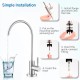 Modern brushed steel tap for Reverse Osmosis
