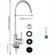 Modern brushed steel tap for Reverse Osmosis