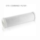Pack 4 Water Filters for Universal RO 5 stages, 1 Sediment, 2 CTO and 1 Post Filter with quick connection
