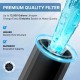 CTO 10" x 2.5" Extruded Carbon Cartridge – 1 Micron for RO