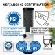 CTO 10" x 2.5" Extruded Carbon Cartridge – 1 Micron for RO