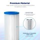 Washable 10 "pleated filter cartridge - 1