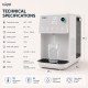 Midea desktop water dispenser with cold, natural and hot purified water