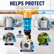 Brass water filter with self-cleaning stainless steel mesh