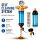 Brass water filter with self-cleaning stainless steel mesh - 1