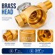Brass water filter with self-cleaning stainless steel mesh - 1