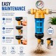 Brass water filter with self-cleaning stainless steel mesh - 1