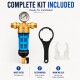 Brass water filter with self-cleaning stainless steel mesh - 1