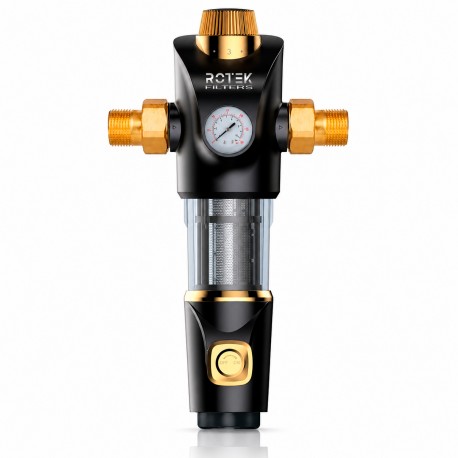 Water filter for general inlet self-cleaning stainless steel mesh with high flow rate