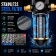 Water filter for general inlet self-cleaning stainless steel mesh with high flow rate