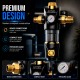Water filter for general inlet self-cleaning stainless steel mesh with high flow rate