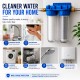 Double water filter with 1 "connection, sediment cartridge and CTO activated carbon