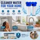 Double water filter with 1 "connection, sediment cartridge and CTO activated carbon