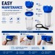 Double water filter with 1 "connection, sediment cartridge and CTO activated carbon