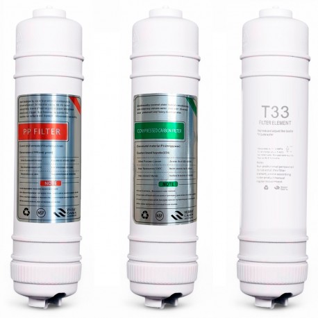 Kit of 2 in-line filters replacement Fonpur source quick connection filtration type I spigot