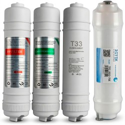 Kit of 2 in-line filters replacement Fonpur source quick connection filtration type I spigot