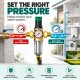 ROTEK PRESSURE Water Pre-Filter with Pressure Regulator, Gauge & 40 Micron 316 Stainless Steel Mesh