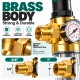 ROTEK PRESSURE Water Pre-Filter with Pressure Regulator, Gauge & 40 Micron 316 Stainless Steel Mesh