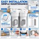 Double water filter with 1 "connection, sediment cartridge and CTO activated carbon