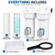 ROTEK 10” Dual Anti-Scale Water Filter – 50 Micron Sediment + Polyphosphate | 1”